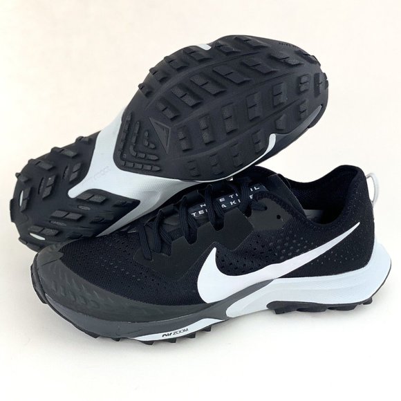 Nike Air Zoom Terra Kiger 7 Black Pure Platinum Men's Trail Running Shoes CW6062 - Picture 2 of 12